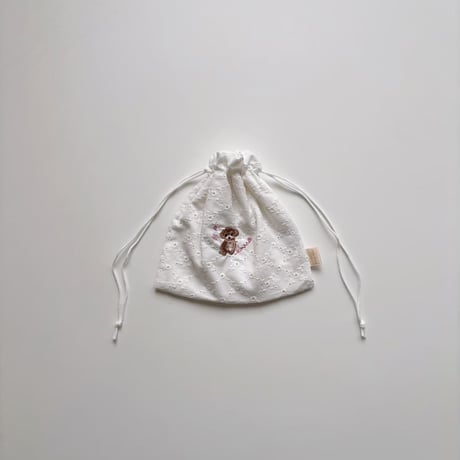 ドローイングバッグ lace embroidery Mサイズ/Sサイズ/Miniサイズ/minimini