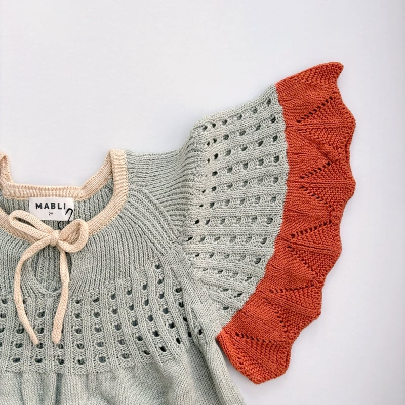 MABLI EIRLYS DRESS - EUCALYPTUS | Baby Style LAB