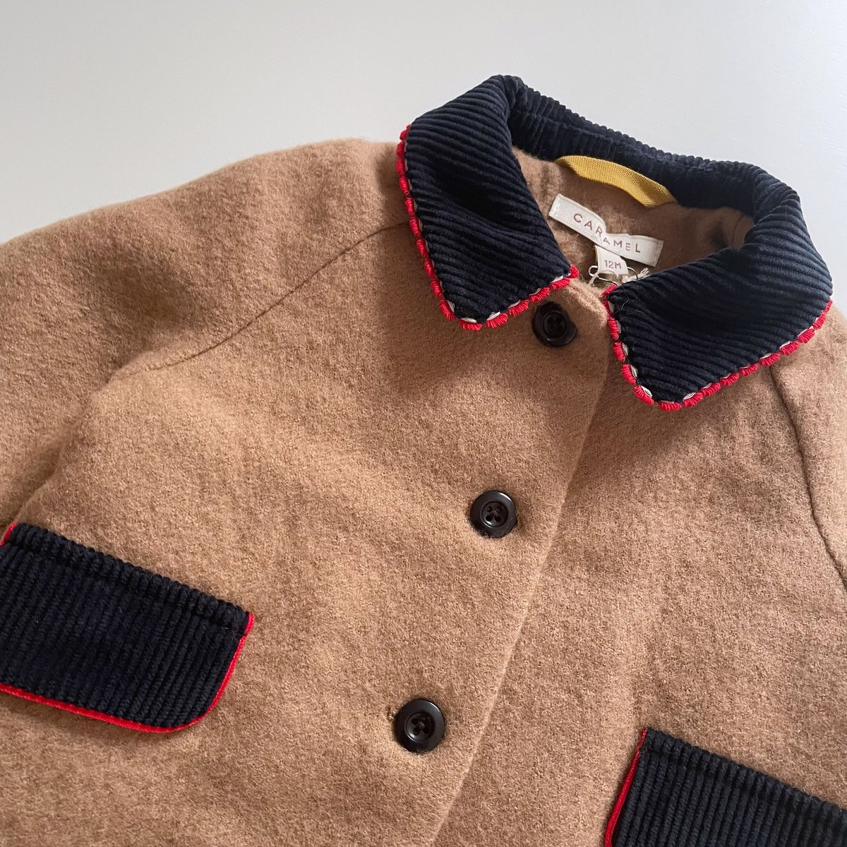 CARAMEL WOVEN OUTERWEAR - CAMEL W NAVY | Baby  