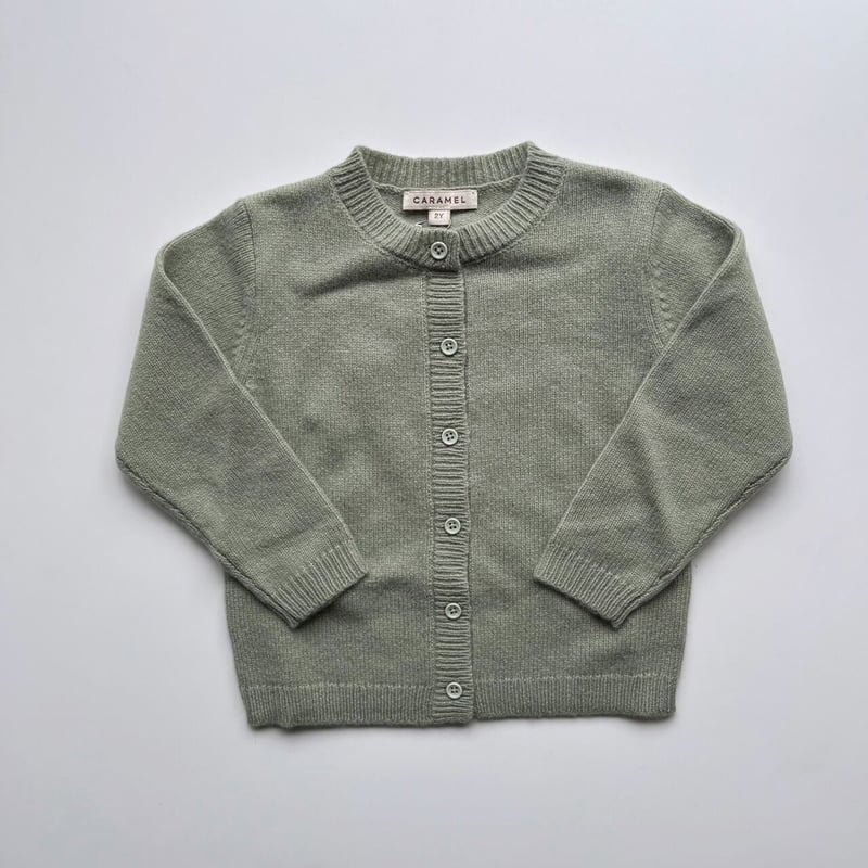CARAMEL GADWELL CARDIGAN 3Y-6Y- SAGE | Baby Sty
