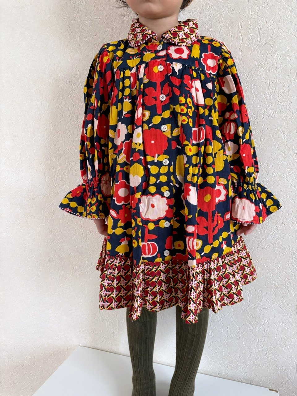 Misha & Puff Ruffle Ingrid Dress - Ink Playgr
