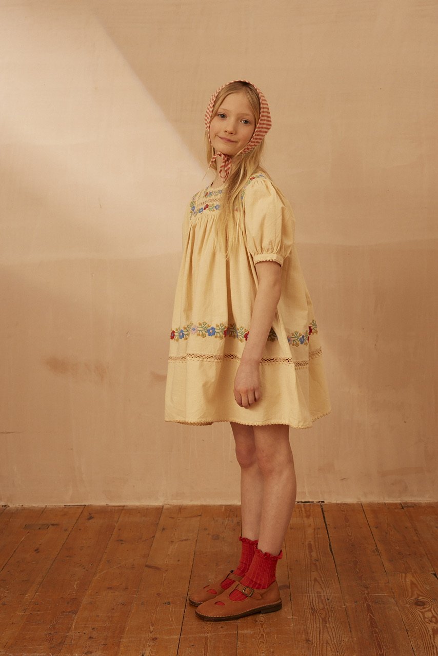 ワンピース Apolina Patsy Dress - Milk 5-7Y Apolina PATSY DRESS - MILK | Baby Style LAB