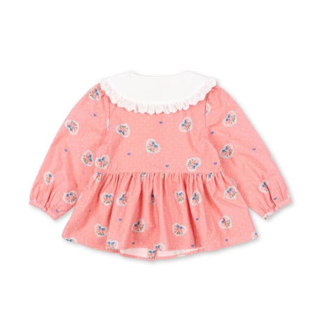 KongesSløjd　COEUR COLLAR SHIRT GOTS - CHER COEUR ROSE