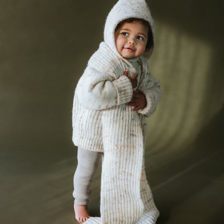 MABLI  BLEWOG HOODED SCARF -  MOSS SPECKLE