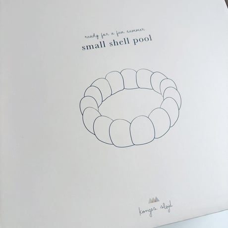 Konges Sløjd 　small shell pool transparent - multi hearts