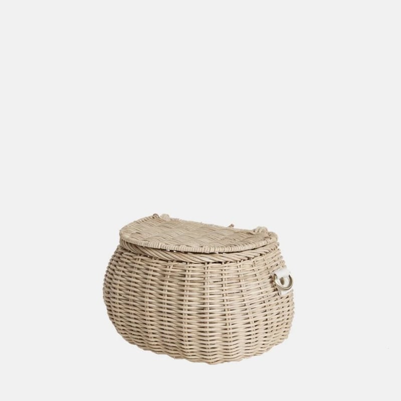 Olli Ella MINI CHARI RATTAN BAG Straw Baby S
