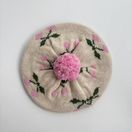 Konges Sløjd 　BELOU KNIT BERET - CHERRY