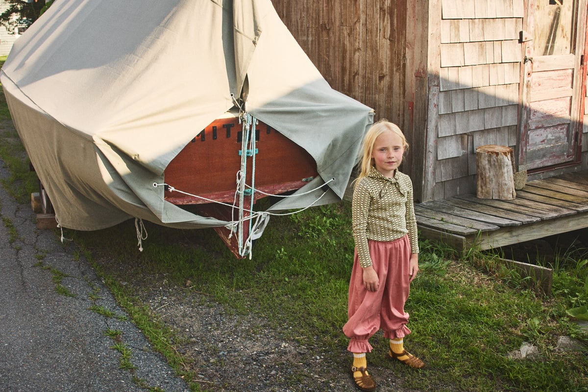 Misha & Puff Scout Top - Raffia Little House Fl