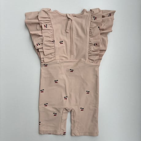 Konges Sløjd　MANUCA FRILL ONESIE GRS - CHERRY BLUSH