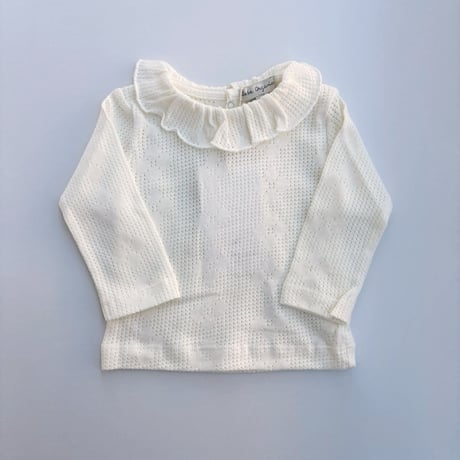 Bebe Oganic　Blooms Collar Top Pearl
