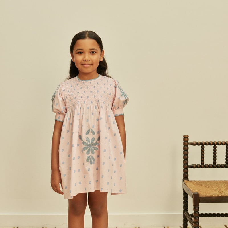 ワンピース apolina Baby Noemie Dress 18-24m Apolina NOEMIE DRESS - STUDIO CALICO PINK | Ba