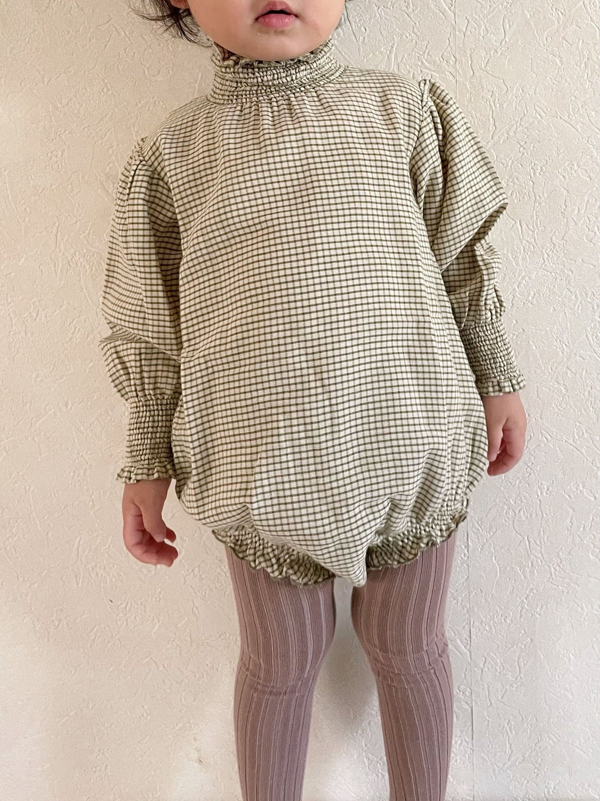 ロンパース・カバーオール Liilu Kaio Romper - tattersall check 12m Liilu Kaio Romper - tattersall check 12m
