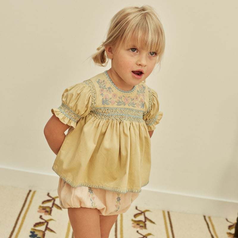 Apolina トップス 3-5y Apolina BABY DORA BLOUSE - CLOUD | Baby Style LAB