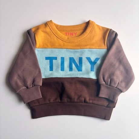 tiny cottons  Color Block Sweatshirt - mustard/chocolate