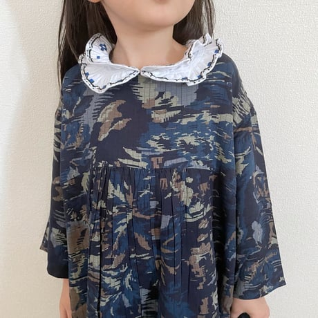 CARAMEL BUDDLEIA DRESS 3Y-6Y-TAPESTRY FLORAL BLUE