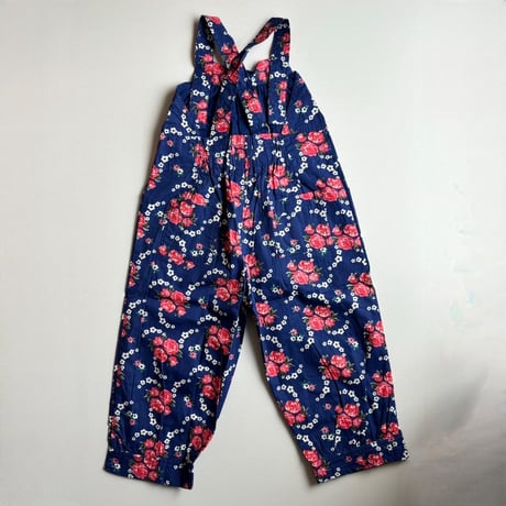 CARAMEL　GOBI DUNGAREE - ROSE POSY PRINT BLUE