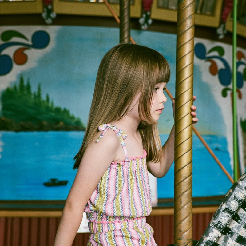 【Misha & Puff】sydney top 4y Misha & Puff SYDNEY TOP - AURA VAQUERO STRIPE |