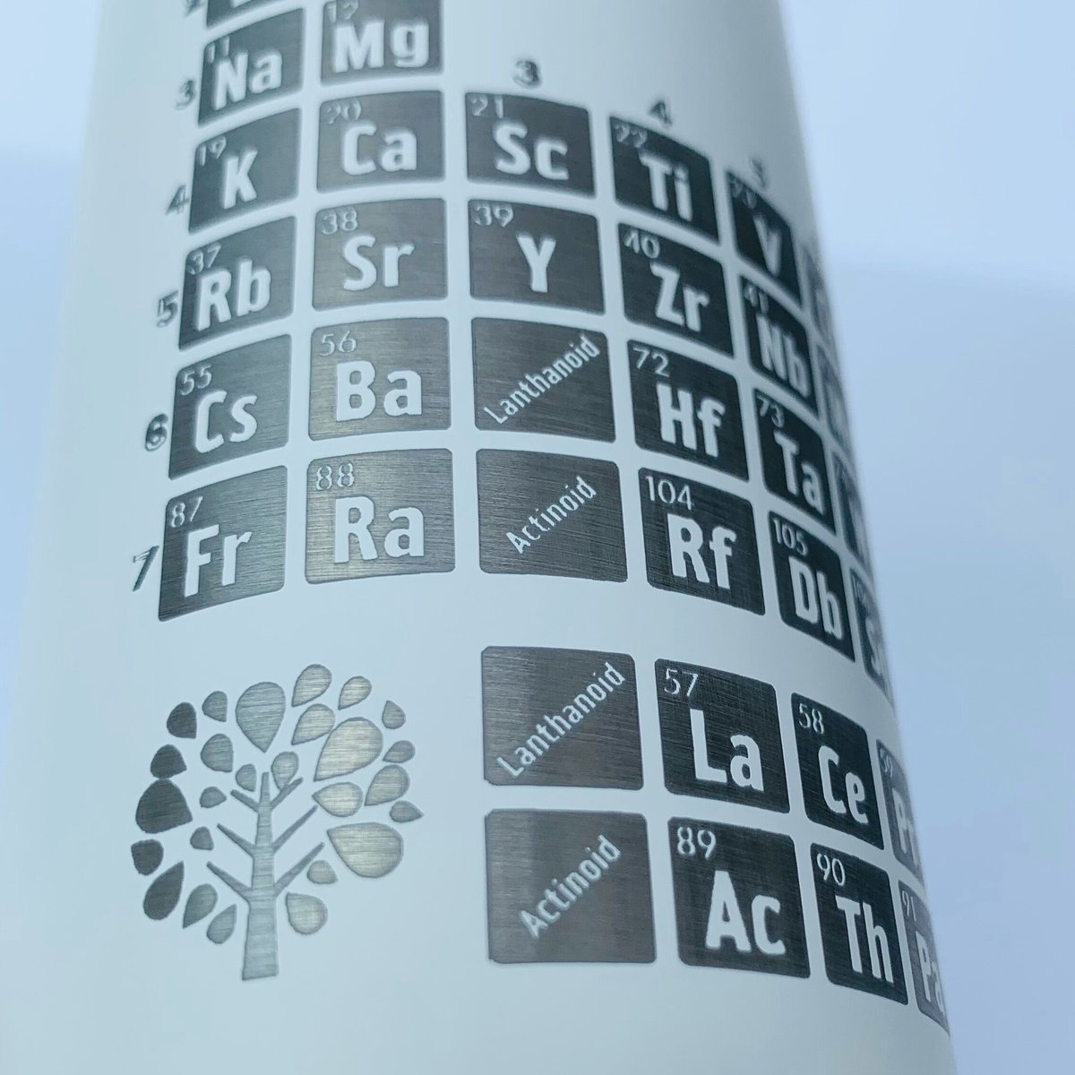 周期表サーモステンレスボトル(200 ml)【受注生産】 | 化学 周期表サーモステンレスボトル(200 ml)【受注生産】 | 化学