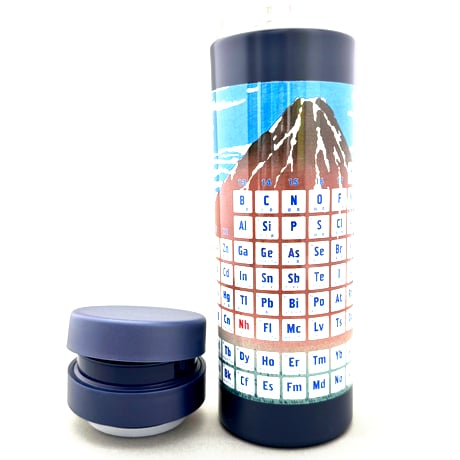 ワールド周期表ボトル★ネイビー＜日本語（冨嶽三十六景）＞（500 ml）【受注生産】
