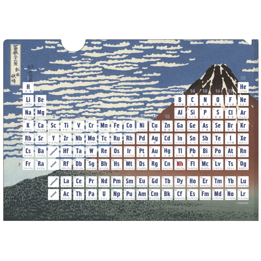 WORLD周期表 クリアファイル01（5枚セット） | 化学同人グッズショップ