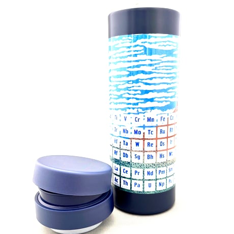 ワールド周期表ボトル★ネイビー＜日本語（冨嶽三十六景）＞（500 ml）【受注生産】