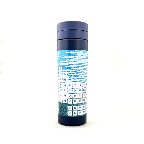 ワールド周期表ボトル★ネイビー＜日本語（冨嶽三十六景）＞（500 ml）【受注生産】