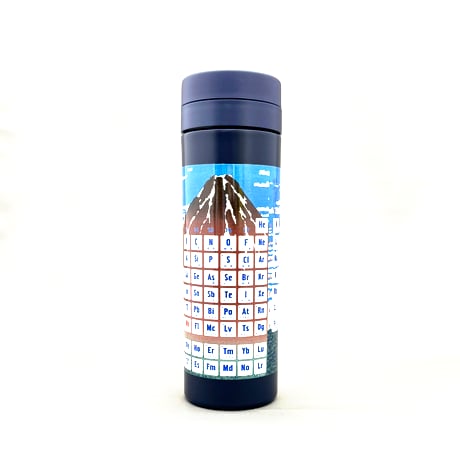 ワールド周期表ボトル★ネイビー＜日本語（冨嶽三十六景）＞（500 ml）【受注生産】