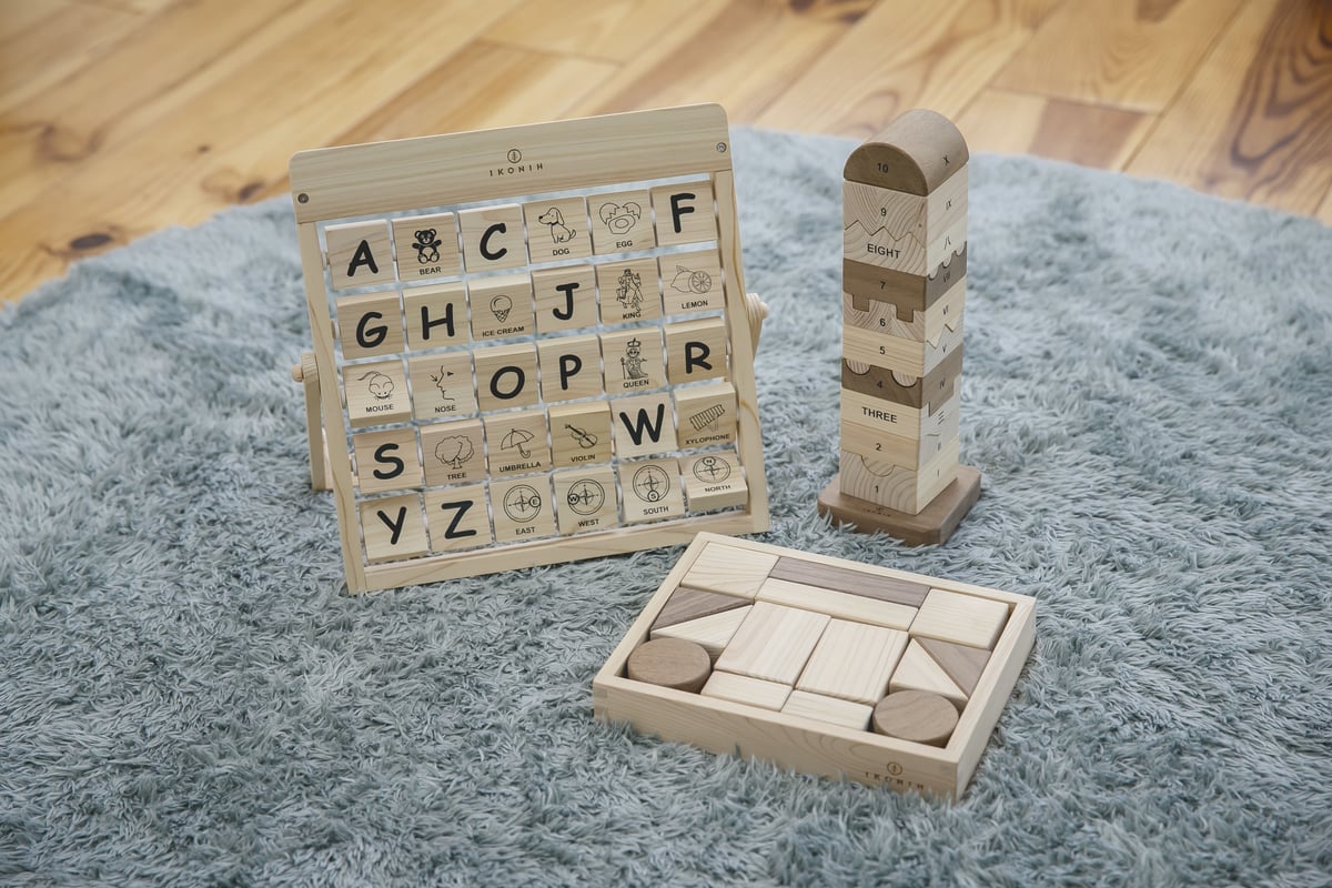 知育セット（積み木セット＋ナンバータワー＋アルファベット） | 木の