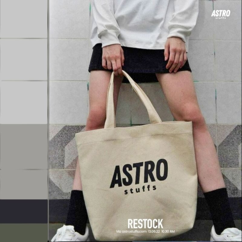 ASTRO stuffs】LOGO CANVAS TOTE BAG 日本未発売（送料込み）