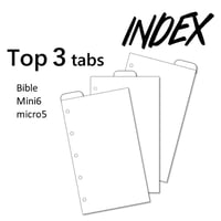 【INDEX】Top 3 tabs
