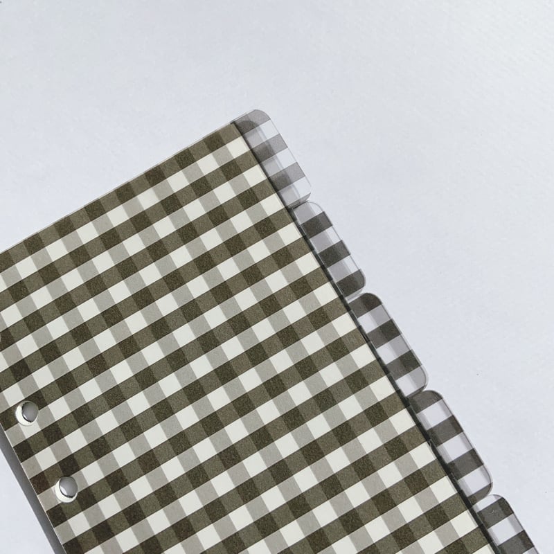 ギンガムなインデックス｜M5・ミニ6・バイブル | Aristobook.