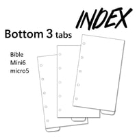 【INDEX】Bottom 3 tabs