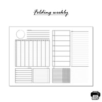 【A5】Folding  Weekly（折りたたみウィークリー）