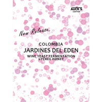 100g/250g トップスペシャルティ/COLOMBIA Finca Jardiness Del Eden Wine Yeast Lychee Honey