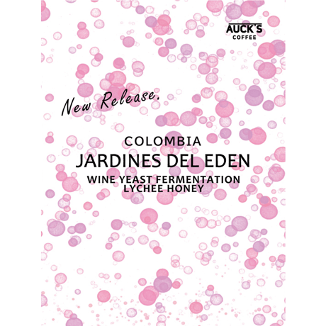 100g/250g トップスペシャルティ/COLOMBIA Finca Jardiness Del Eden Wine Yeast Lychee Honey