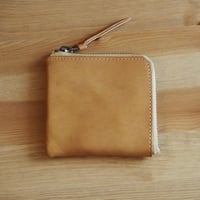 牛革 トスカーナ L字ファスナー 長財布 (キャメル) | THREE's STORE