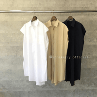 Annakelly   ノースリーブシャツワンピース