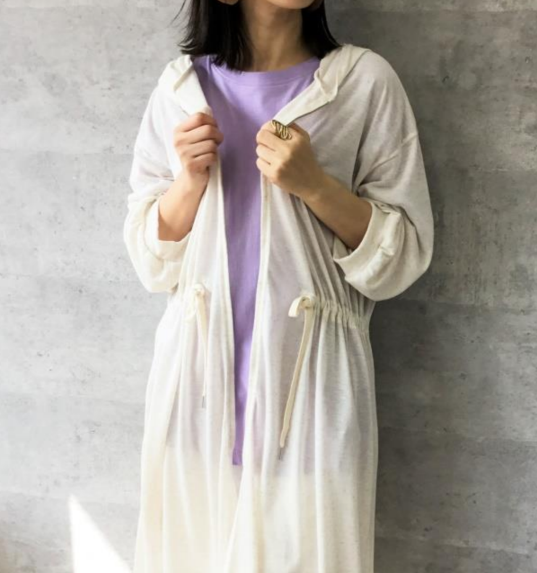 yori ロングコート　フードコーディガン コート コーディガン レディース フード付き カーディガンコート