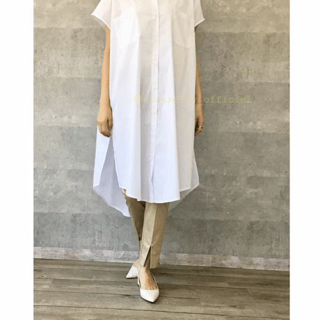 Annakelly   ノースリーブシャツワンピース