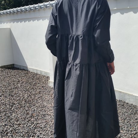 ティアードロングシャツワンピース