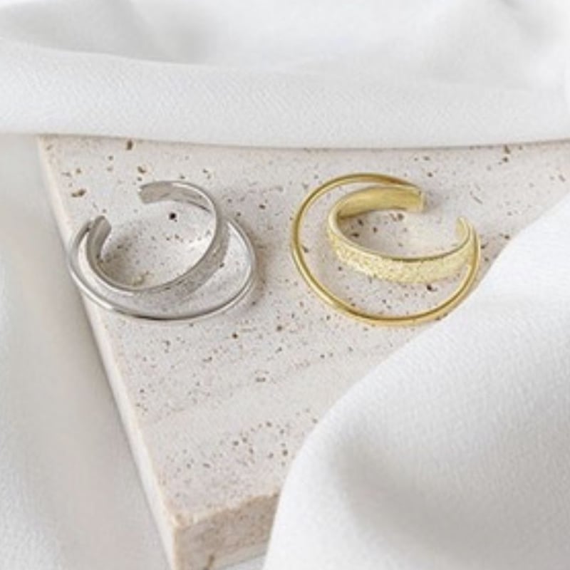 ダブルループイヤカフリング s925 | Rosier Doree 