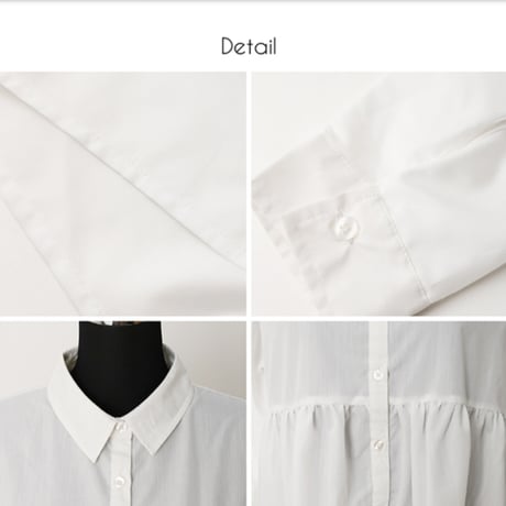 ティアードロングシャツワンピース