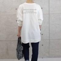 バックロゴチュニック丈ロンT