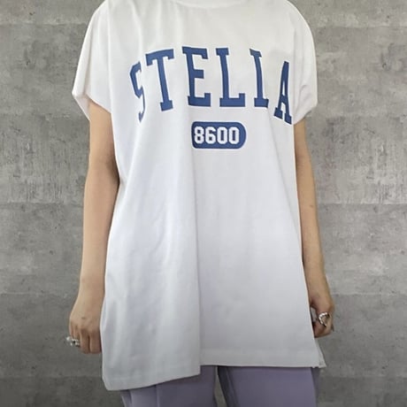ビックロゴTシャツ　BLACK×Blueロゴ