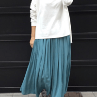 AnnaKelly シフォンロングスカート