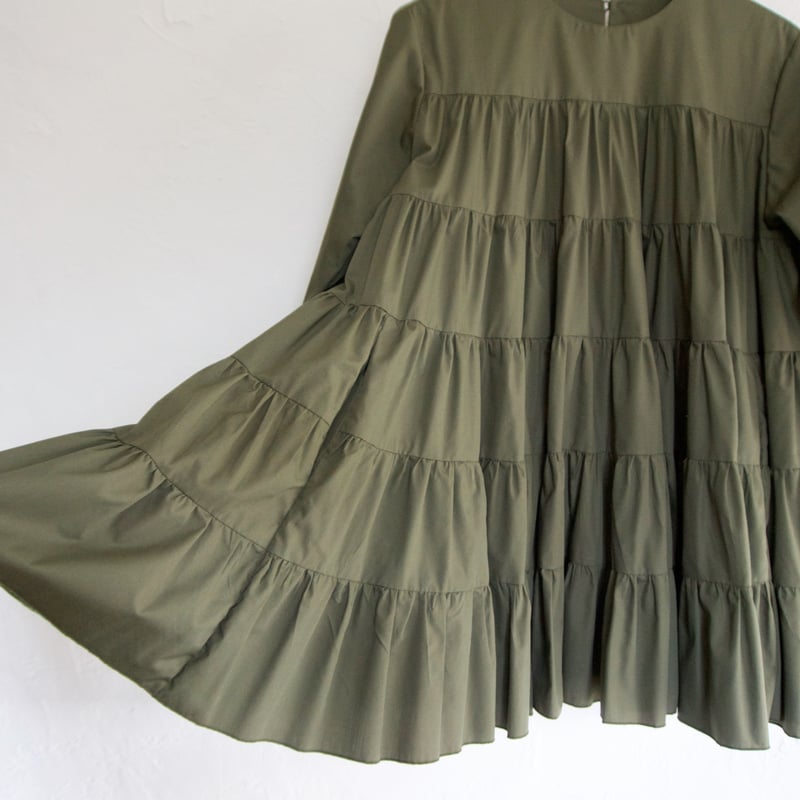 45R ポプリンのカットワークチュニック カーキ marka - 20//1 RECYCLE SUVIN ORGANIC COTTON KNIT EASY SHORTS