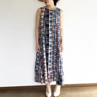 森のワンピース/樹々と花と生き物が呼吸するパッチワーク