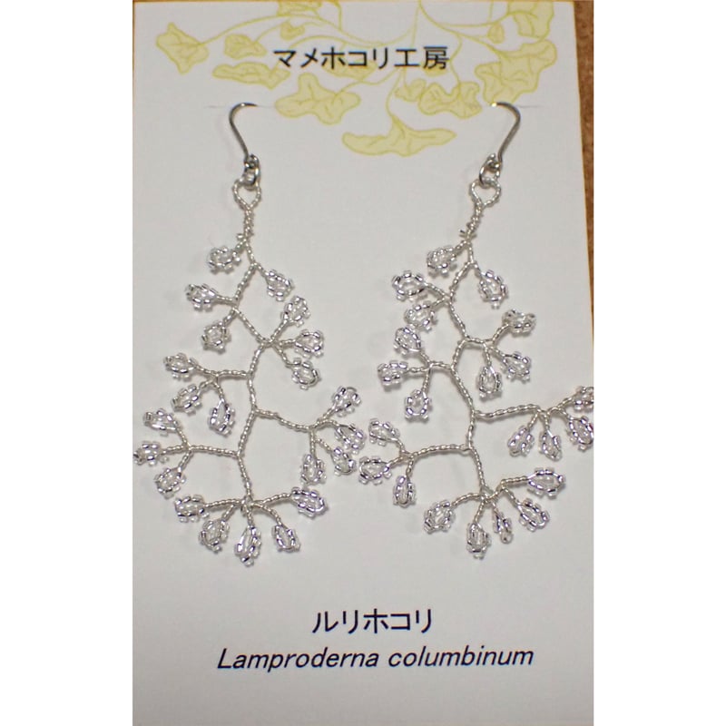 変形体ピアス（7種） レギュラーサイズ | マメホコリ工房～変形菌（粘