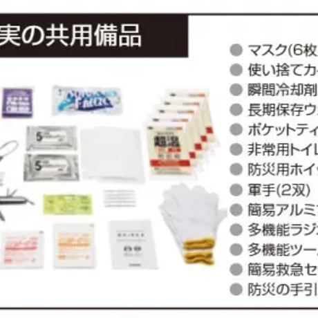 【防災士選定！人気セット】 防災備蓄セットbibo　シニア×シニアセット（ウッド）