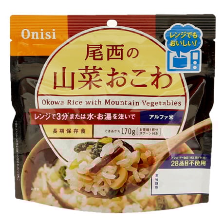 d5　　尾西のアルファ米　きのこごはん　30袋＋五目ごはん30袋　計60袋 非常食アルファ米 尾西のきのこごはん 100g ×50袋入[箱売り